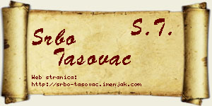 Srbo Tasovac vizit kartica